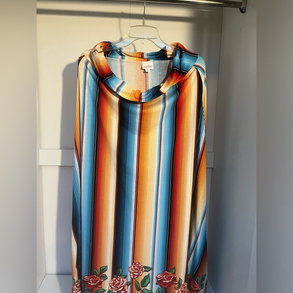 LuLaRoe maxi skirt, can also be worn as strapless dress